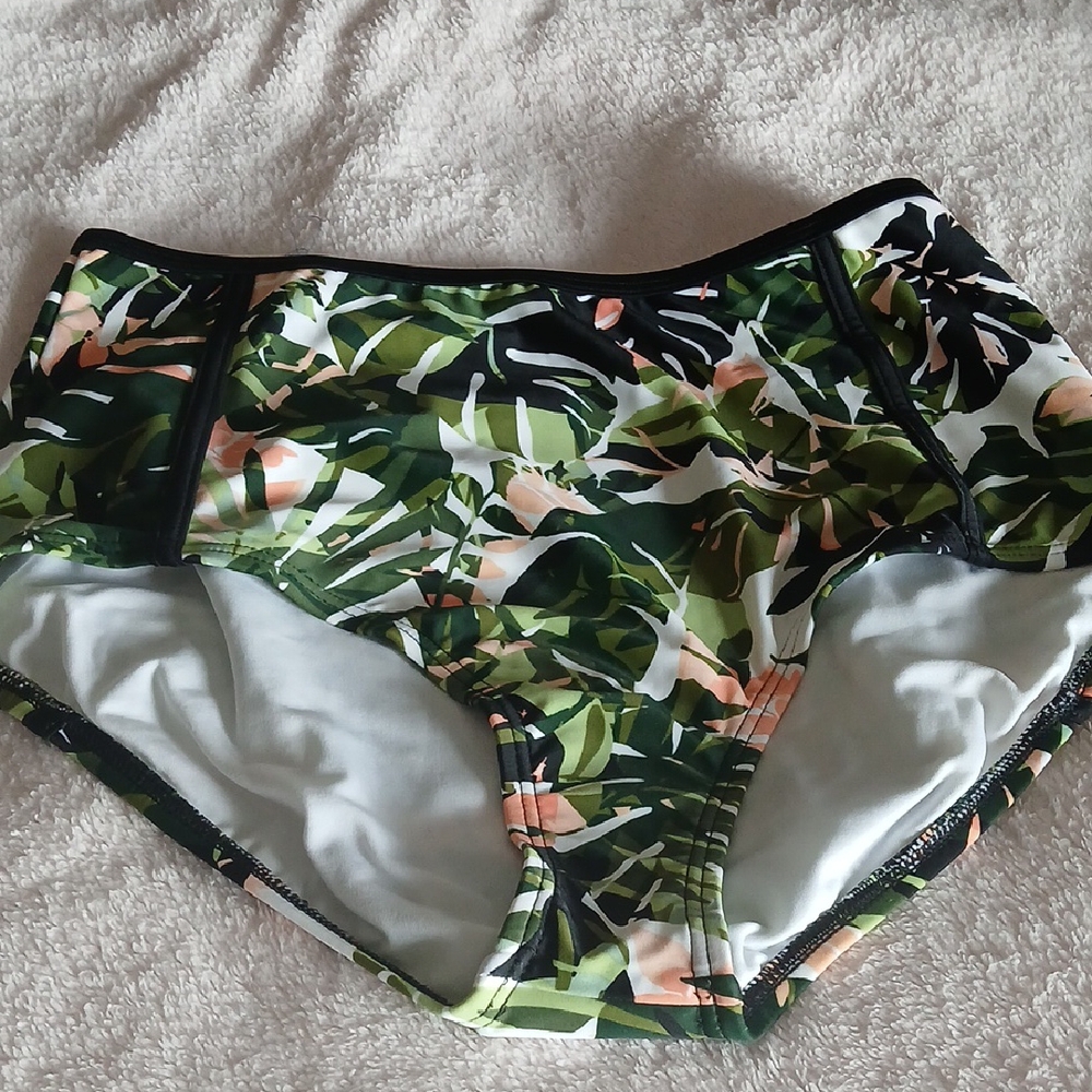 Swim Suits For All Tropical Print Swim Bottom